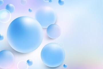 Abstract geometric circle soft light gradient blue background bokeh for Graphic Business background hitech technology digital design illustration web template backdrop desktop wallpaper bubbles banner