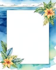 Design-Vorlage - Aquarellstil - Urlaubsfeeling