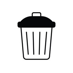 Trash Bin vector icon