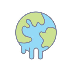 Global Warming vector icon