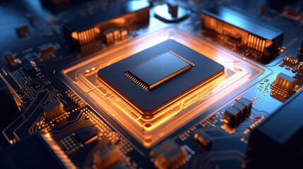 Chip motherboard background