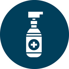 Antiseptic Glyph Circle Icon