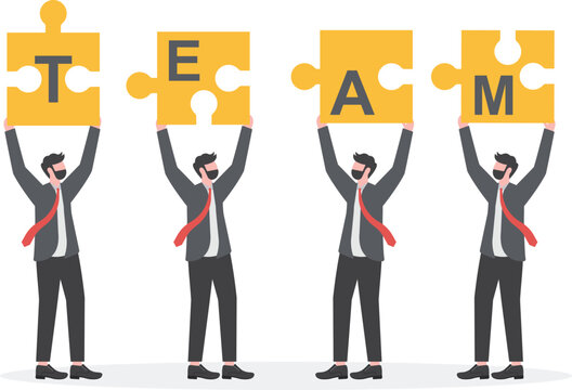 business man team work, business concept vector illustration

