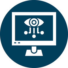 Data Visualization Glyph Circle Icon