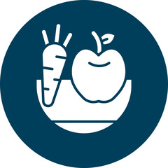 Diet Glyph Circle Icon