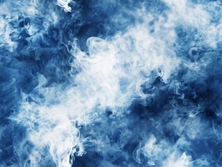 Hyperrealistic natural look Abstract watercolor background with dark blue and white colors, smoke texture, watercolor painting 
