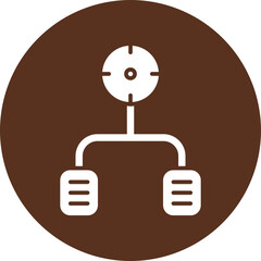 Task Glyph Circle Icon