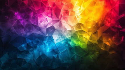 Abstract Rainbow Crystal Background