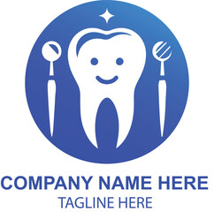 vector dental logo design 
