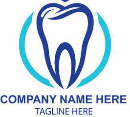 vector dental logo design 