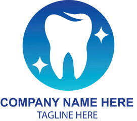 vector dental logo design 