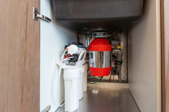 In-Sink-Erator disposal garbage build in the kitchen furniture