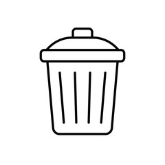 Trash Bin vector icon