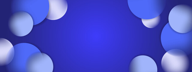 Gradient geometric pattern horizontal banner template. Modern colorful design