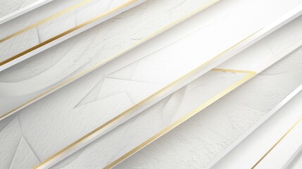 Obraz premium Abstract White And Gold Diagonal Lines