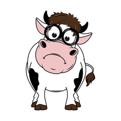 cute cow cartoon