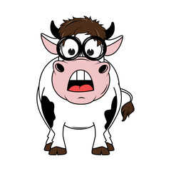 Obraz premium cute cow cartoon