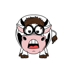 cute cow cartoon