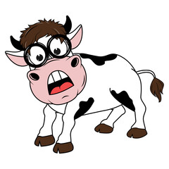 cute cow cartoon