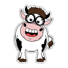 cute cow cartoon