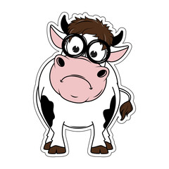 cute cow cartoon