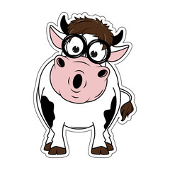 cute cow cartoon