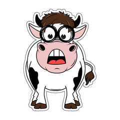 cute cow cartoon