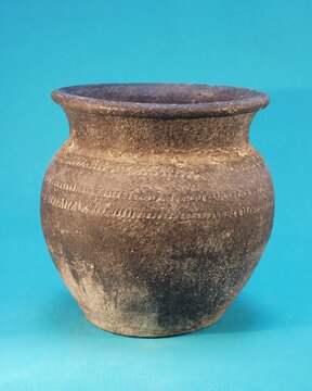Old artefact vase from archaelogical site