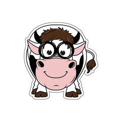 cute cow cartoon