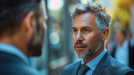 Fototapeta premium Portrait of a businessman in suite