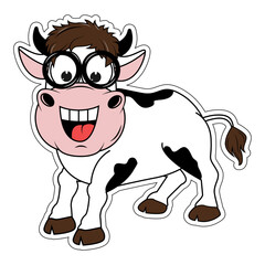 cute cow cartoon
