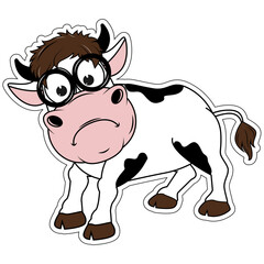 cute cow cartoon