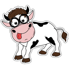 cute cow cartoon