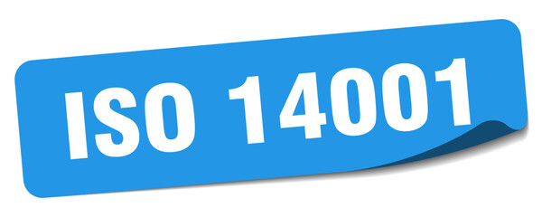 iso 14001 sticker. iso 14001 label