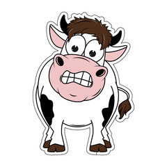 cute cow cartoon