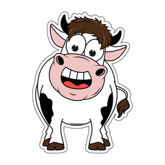 cute cow cartoon
