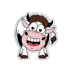 cute cow cartoon