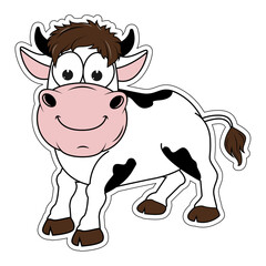 cute cow cartoon