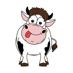 cute cow cartoon