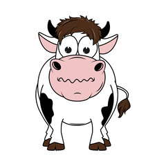 cute cow cartoon