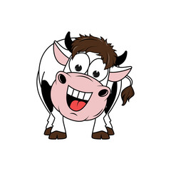 cute cow cartoon