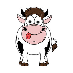 cute cow cartoon