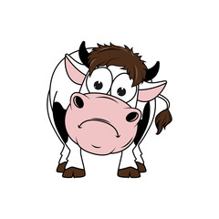 cute cow cartoon