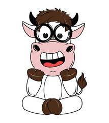 cute cow cartoon
