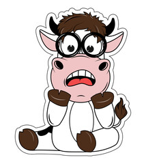 cute cow cartoon