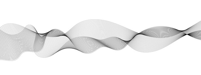 Abstract gradient grey wavy flowing dynamic smooth curve lines background. Digital future technology concept, presentation, web design, cover, web, texture, technology, science, data, music, magazine.