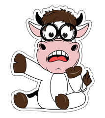 cute cow cartoon