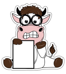 cute cow cartoon