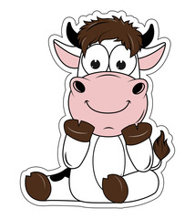 Cute Cow Cartoon