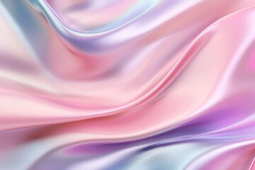 Obraz premium Processed collage of Iridescent fabric trendy cloth holographic texture. Background for banner